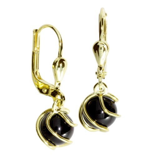 Preisvergleich Produktbild InCollections Damen-Ohrhänger 333 / 000 Gold mit Onyx 0080160102401