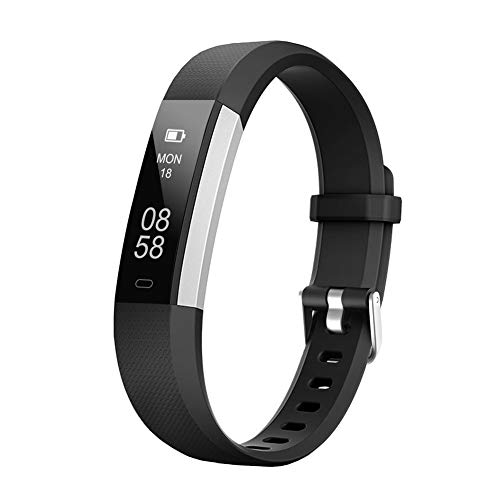 LETSCOM Fitness Tracker with Heart Rate Monitor, Slim Sports Activity Tracker Watch, Waterproof Pedometer Watch with Sleep Monitor, Step Tracker for Women and Men