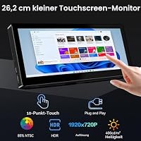10.3 " Mini Touch Screen Monitor, 400cd/m², VESA, Travel Display HDMI USBC – Ansicht 3