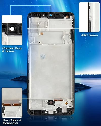 Écran pour Samsung Galaxy A32 4G assemblage complet de haute précision LCD et châssis - 7