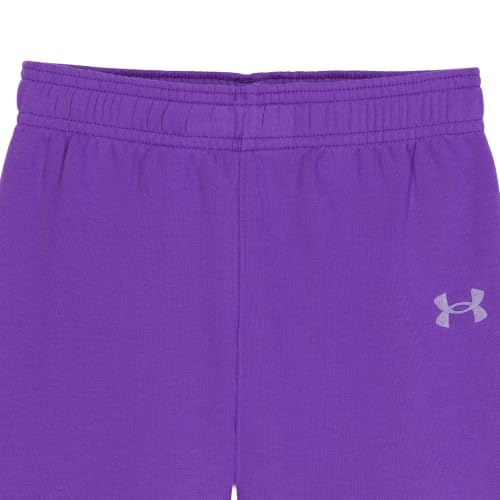 Image of Under Armour Girl's 2-piece Fleece Sweatshirt and Sweatpants Set, Soft & Comfortable