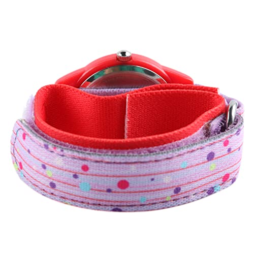 Image of Red Balloon Kids' Plastic Time Teacher Analog Quartz Nylon Strap Watch