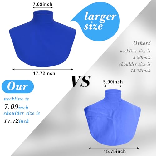 Image of Cutecrop Turtleneck Dickey Extra Large Fake Collar Detachable Dickey Collar Half Mock Turtleneck for Men Women