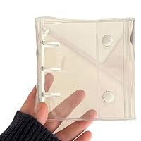 Amazon.co.jp: シール帳 透明 クリア 3穴 バインダー A8