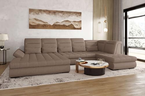 99rooms Toscana Wohnlandschaft Polsterecke Couchgarnitur Velours Vogue Antilope Ottomane Links, mit Schlaffunktion 99rooms Toscana Wohnlandschaft Polsterecke Couchgarnitur Velours Vogue Antilope Ottomane Links, mit Schlaffunktion