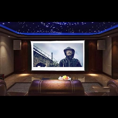 Pantalla de proyección portátil y plegable para cine en casa miniatura 3
