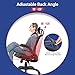 Office Chair Desk Chair Computer Chair Ergonomic Rolling Swivel Mesh Chair Lumbar Support Headrest Flip-up Arms High Back Adjustable Chair for Women& Men,Black