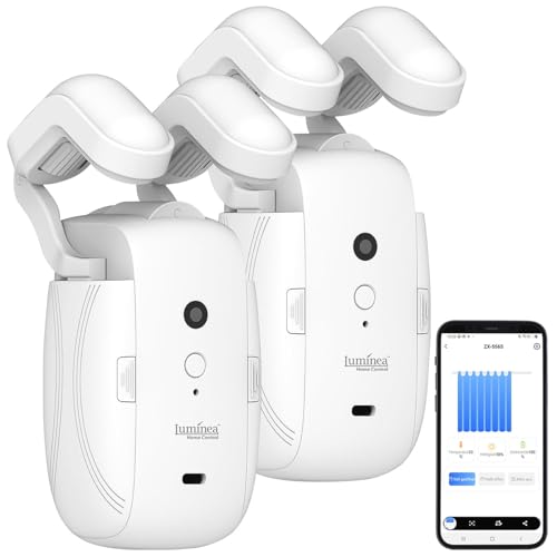 Luminea Home Control Vorhang Steuergeräte: 2er-Set Smarter...