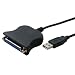Produktbild 2-TECH USB auf Parallel Adapter LPT 25pol. DB25 Druckerkabel/Adapterkabel Plug & Play
