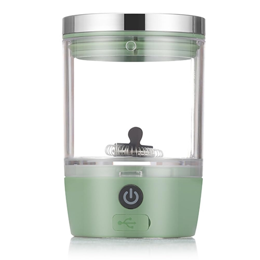 Mousseur à lait électrique entièrement automatique et portable couleur vert forêt