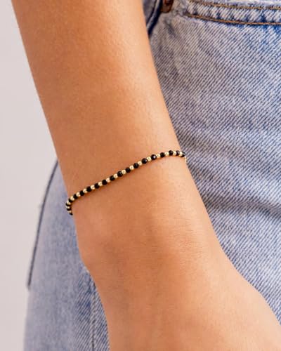 gorjana - Power Gemstone Brooks Bracelet 9 1/4" - 18k Gold-Plated Brass - Genuine Gemstone Selection - Adjustable Closure - Elegant and meaningful design2