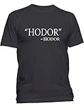X-Large Black Adult Hodor Hodor Quote T-Shirt