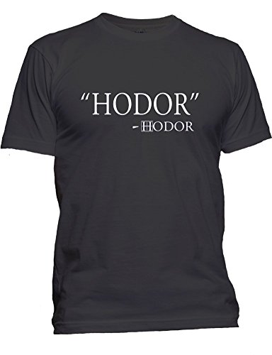 X-Large Black Adult Hodor Hodor Quote T-Shirt