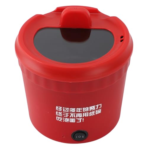 Elektrischer Topf, Multifunktional, Tragbar, 1,2 L, 450 W, Gleichmäßige Erwärmung, Antihaftbeschichtung, Abnehmbares Netzkabel, Elektrischer Ramen-Kocher für Eiersuppe, Hot Pot,
