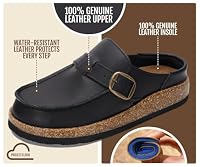 Project Cloud 100% Genuine Leather Moccasin Clogs for Women Fall Shoes — image 2