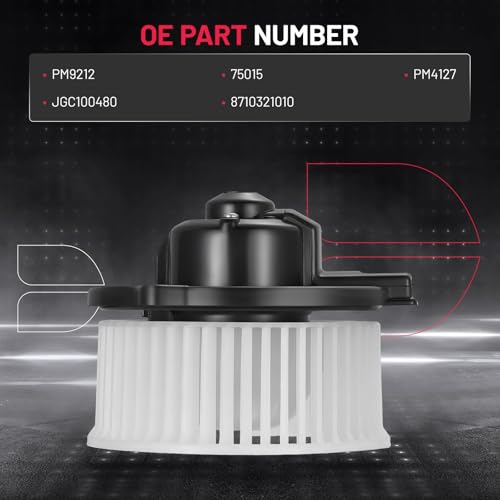 Image of BDFHYK AC Heater Blower Motor Fan 75015 Compatible with Mazda,Compatible with Toyota,HVAC Blower Motor Assembly Replacement for PM9212
