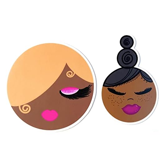 Sparkle Blu - 2 Pack of Waterproof Vinyl Sassy Women Stickers | 3" inch tall stickers for laptop, phones, water bottles, etc.