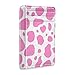 Pink Cow Skin Spot Skin Seamless Dots on White Animal Texture Slim Minimalist Wallet, Case Protector Covers for Men Women, Front Pocket RFID Blocking Leather Credit Card Holder