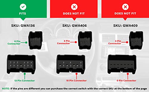 image for AA Ignition Driver Side Master Power Window Switch - Compatible with D