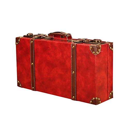 Valise en cuir vintage style européen avec finitions artisanales 48cm