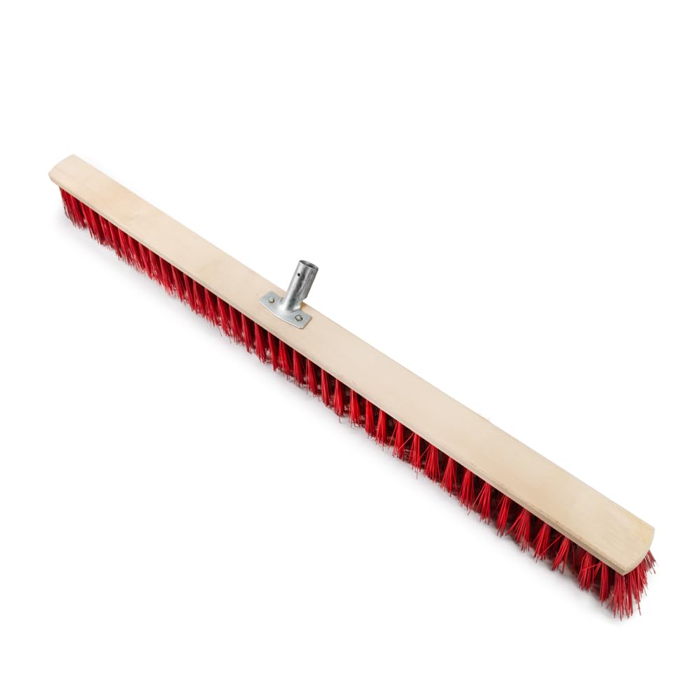 Balai de rue 1000 mm sans manche, balai de jardin, balai industriel, balai d’extérieur avec poils stables (100 cm sans manche)