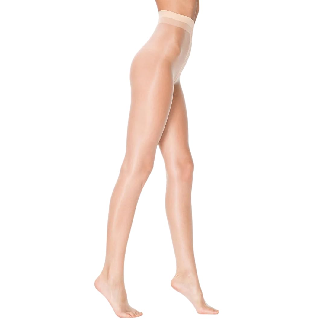 PENTI 5 Den Ultra Sheer Pantyhose | Barely-There Transparent Women's Tights | Seamless with Breathable Gusset, Light Nude, S