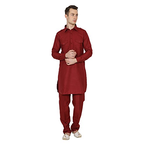 Image of Royal Kurta Men's Cotton Pathani Suit