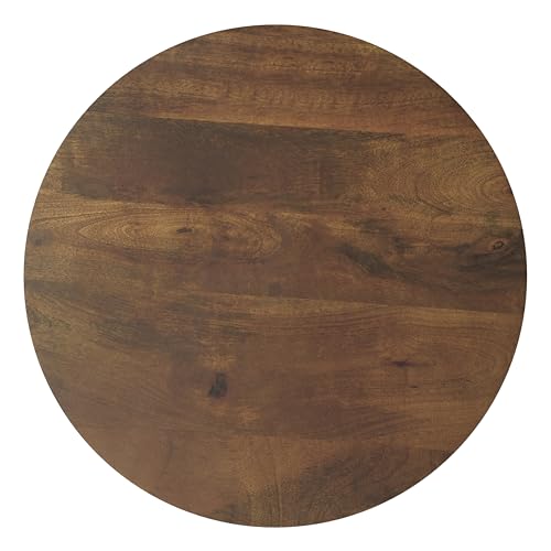 Image of SIMPLIHOME Robbie Accent Table - 16 inch Wide Solid Mango Wood End Table in Walnut Brown, Boho Contemporary Rustic Side Table for Living Room or Bedroom with Multipurpose Function, Assembled