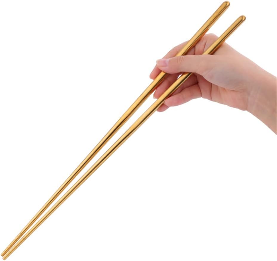 Originality Fried Cooking Long Chopstick Drumsticks Deep-fried Dough Sticks Hollow Heat Insulation Hot Pot 1pc(Rose gold)