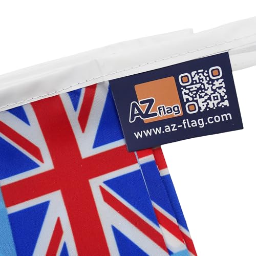 Image of AZ FLAG Fiji 6 meters BUNTING Flag 20 flags 9'' x 6'' - Fijian STRING flags 15 x 21 cm