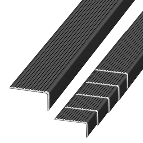 Evite resbalones con la nariz de aluminio para escalera y protector de bordes autoadhesivo