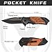 Gifts for Men Him Husband Fathers Day, Anniversary Birthday Gifts for Him Boyfriend, Birthday Gift ideas, Engraved Pocket Knife, Wooden Handle Folding Knife with Wood Box, Personalized Mens knife