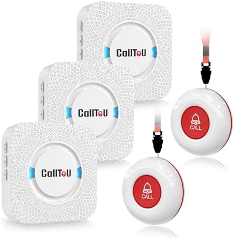 CallToU Wireless Caregiver Pager Call Button Call Bell Medical Al...
