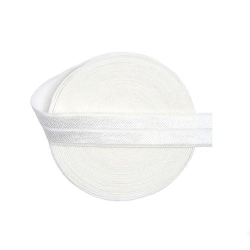Bristlegrass Off White 2 Yard 5/8 Inch Picot Loop Elastic Band Crown Frilly Lace Spandex Ribbon for Hair Tie Headband Lingerie Underwear Sewing Trim Ribbon Sewing lace Off White（2Yard 5/8")