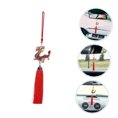 Bendiciones interior de coche Mikinona juego de 2 dragones tradicionales para regalar 4