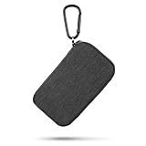 Geekria Shield Pouch for Earbuds/Headphone Organizer Bag/Universal Headphone Protective Pouch/Pocket Earphone Case/Coin Purse Change Holder/Portable Travel Bag (Gray), EJB107-01