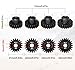OGRC 4PCS Mod 1 Pinion Gear Hardened Steel 5mm Motor Shaft Gear Set 19T 20T 21T 22T M1 Pitch Gears for 1/8 1/10 RC Car
