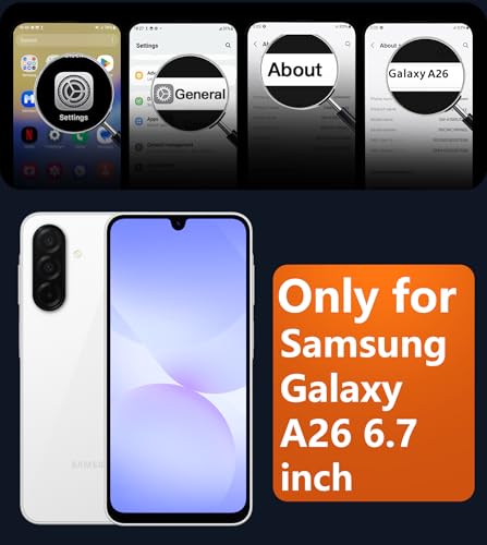 Image of FNTCASE for Galaxy A26 5G Phone Case: Magnetic Matte Translucent Military Grade Drop Protection Cell Phone Cover - Slim Rugged Durable Shockproof Protective for Samsung A26 Cases - Light Purple