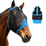 Hilltown Durable Fly Mask for Horses Withou… product image