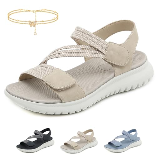 Women's Summer Fisherman Sandals, 2025 New Women's Adjustable Orthopedic Arch Support Comfortable Walking Sandals