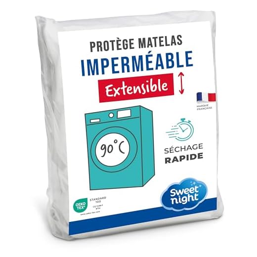 Sweetnight - Protège Matelas Alèse Imperméable et Micro Respirante Souple et Silencieux Lavable à 90°C 140 x 190/200 cm