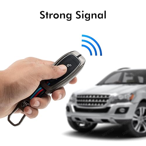 Image of SHOPOFLUX Metal Key Cover Compatible for Ford Ecosport 3 Button Smart Key