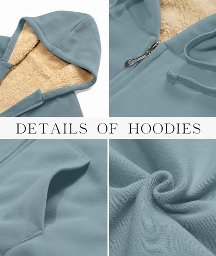 Image of SWISSWELL Hoodies for Women Winter Fleece Sweatshirt - Full Zip Up Thick Sherpa Lined | Full Zip Up Thick Coat, Pockets, Lady Warm Soft Comfy Clothes, Casual Vintage Outerwear Streetwear, Fashion Classic 2026 Top