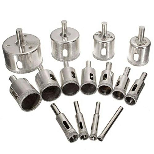 Set de 15 brocas diamantadas para vidrio y cerámica miniatura 1