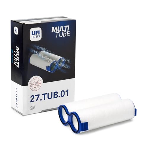 UFI Filters, Multitube Air Filter 27.TUB.01, Structure à Double Tube pour une Plus Grande Efficacité et Performance, Convient aux Modèles de Voitures Fiat 500 et Fiat 500C