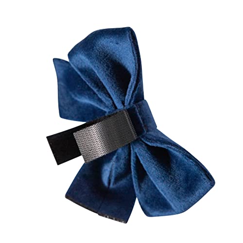 Fluffy Tailers Royal Blue Velvet Dog Adjustable Collar Bowtie - Image 4