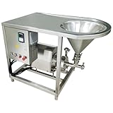Banfluxion 220V 4KW High Shear Emulsifying Pump with Stand & Hopper, 304 Stainless Steel Industrial Homogenizer, 0-4T/H Flow, 3400 RPM for Continuous Mixing, Dispersion & Emulsification