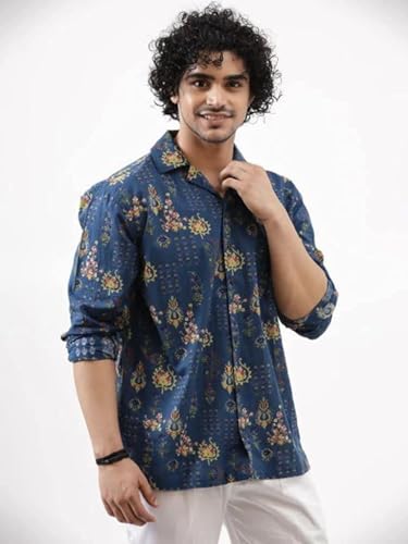 Image of DHRUVI TRENDZ Shirt for Men | Casual Stylish | Man's Printed | Half Sleeve | Foraml Shirts for Man | Men's Solid Slim Fit
