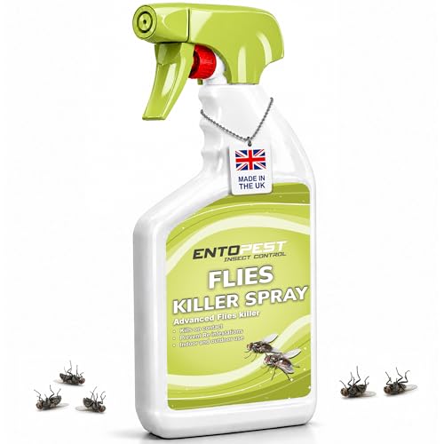 Entopest Flies Killer Spray Fast-Acting Insect Control Solution for Home Garden Patio & Indoor/Outdoor Use | Kills Flies on Contact | Prevent Re infestations | (500ml)