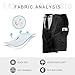 Men's Fashion Casual Swimming Trunks Quick Dry Beach Shorts with Elastic Waist and Pockets Black Tie Tuxedo